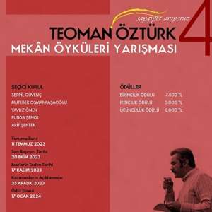 4. Teoman Öztürk Mekan Öyküleri Yarışması